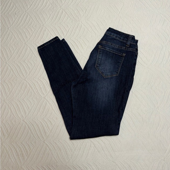 Encore Jeans Women’s Dark Blue Stonewashed Skinny Jeans. Size 7 - Picture 3 of 8